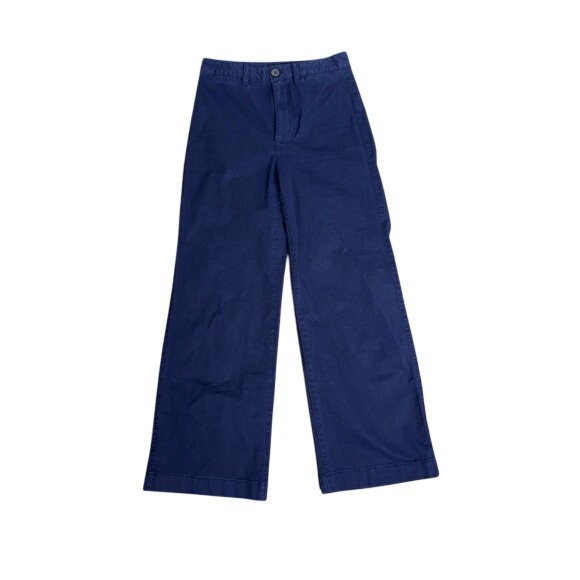 GAP Pants - GAP High Rise Stride Ankle Pants Women 2 Navy Blue Excellent Wide Leg Chino